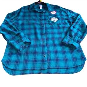 Justice 12/14 Plaid Shirt